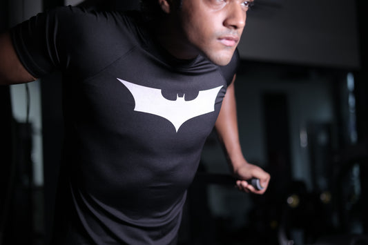 Batman Compression T-Shirt: Embrace the Hero Within at the Gym