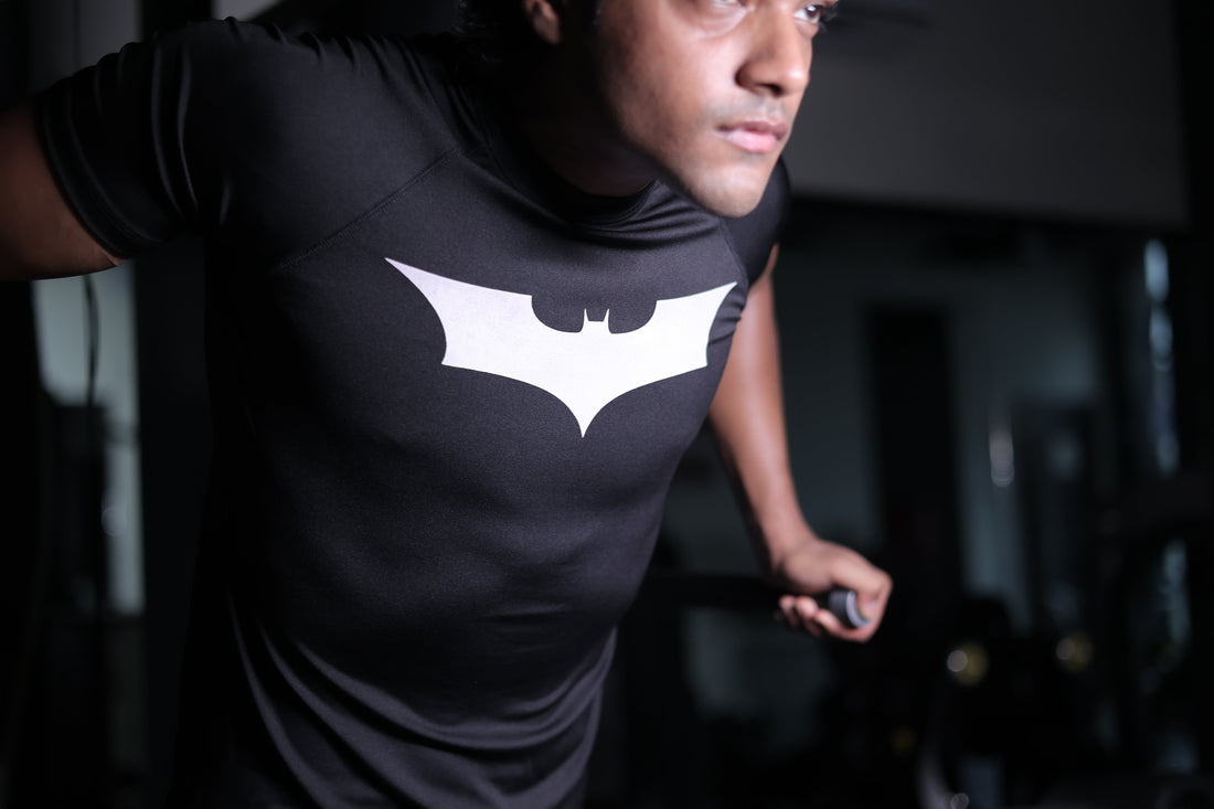 Batman Compression T-Shirt: Embrace the Hero Within at the Gym