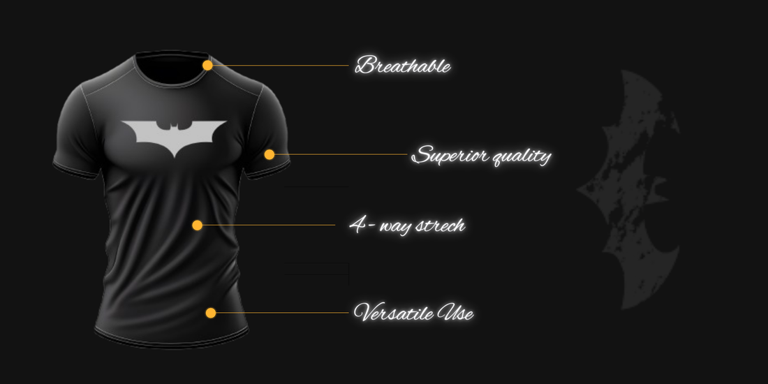 Compression tshirt men love—breathable gymwear for men with muscle support.