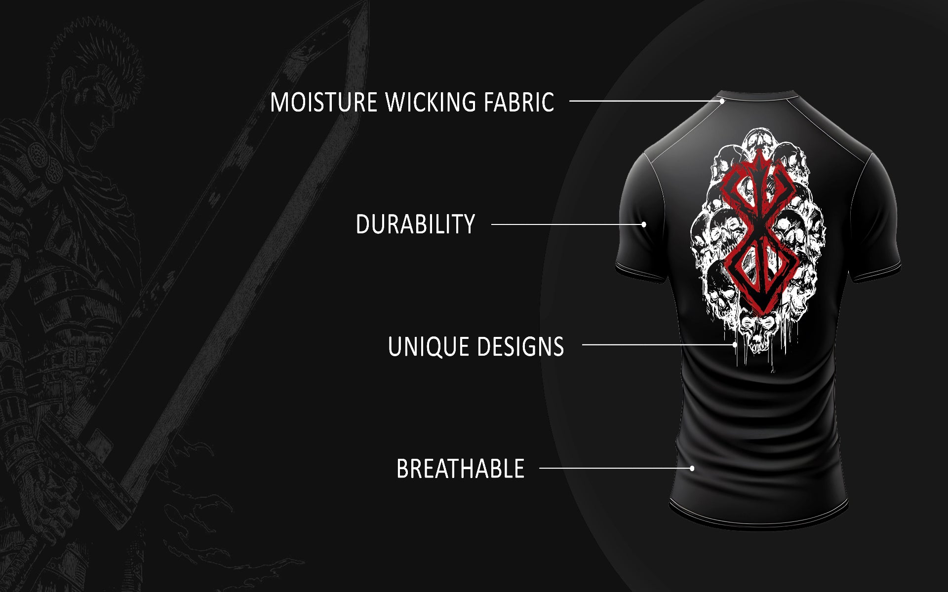 berserk compression tshirt by theryuclub